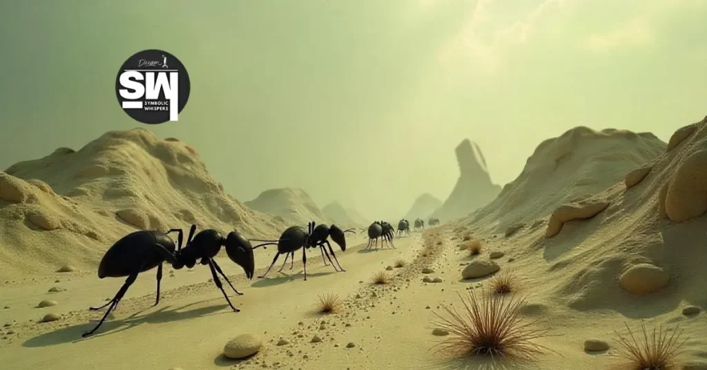 seeing black ants dream meaning