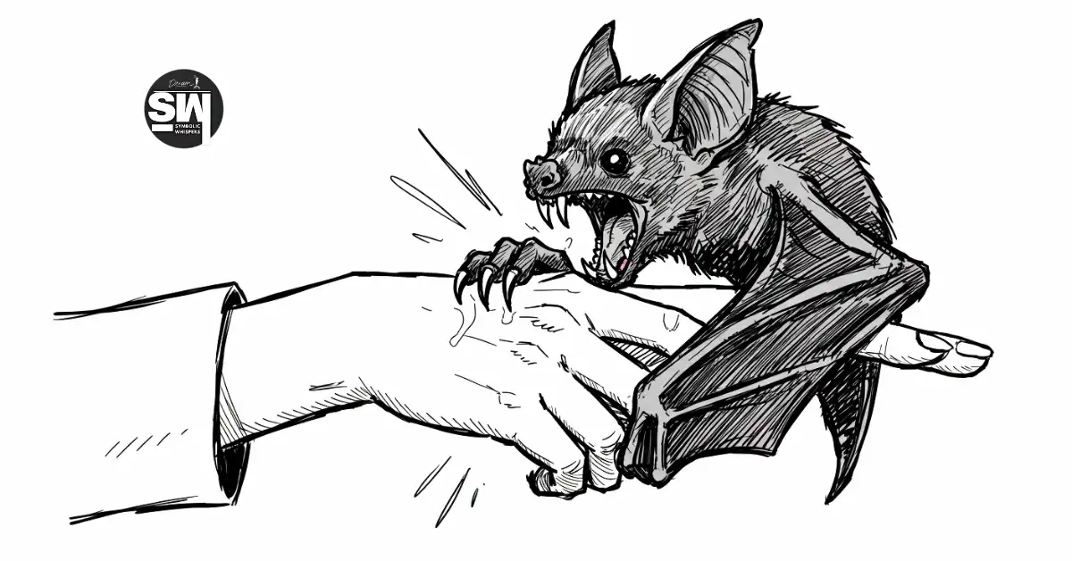 dream of bat biting my hand