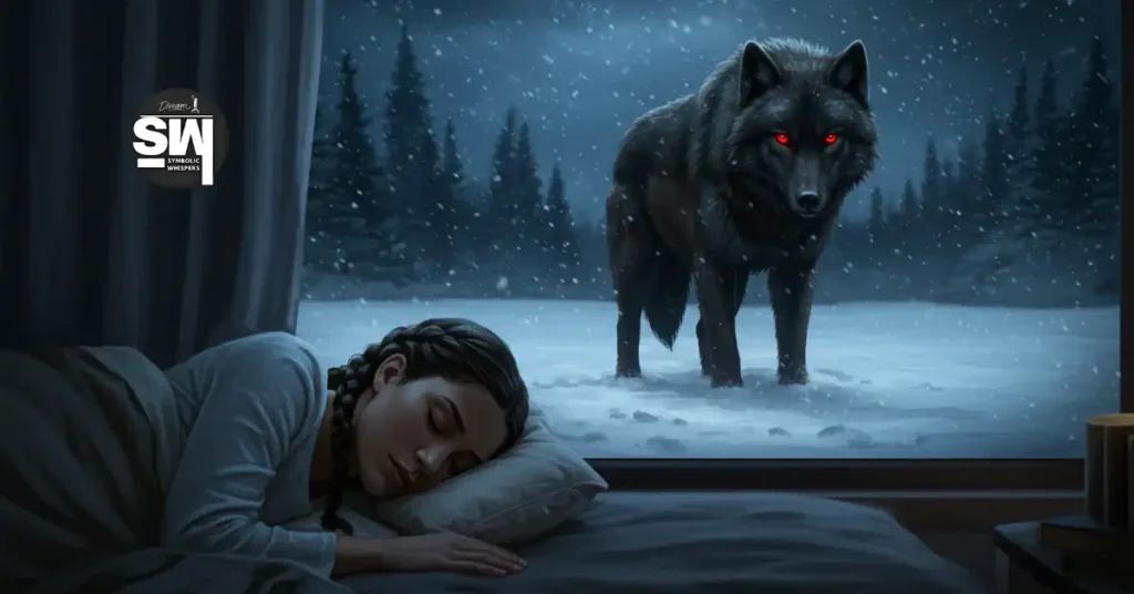 Unlock the Dark Mystery Behind a Black Wolf with Red Eyes in Your Dream! 2 black wolf with red eyes dream meaning