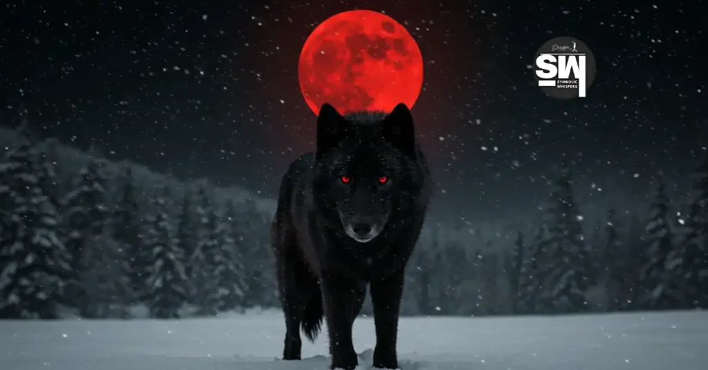 Unlock the Dark Mystery Behind a Black Wolf with Red Eyes in Your Dream! 2 black wolf with red eyes dream meaning