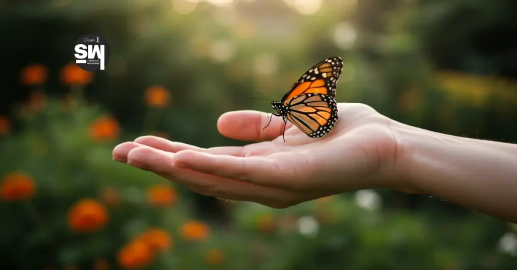 what does it mean if a butterfly lands on you