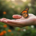 what does it mean if a butterfly lands on you