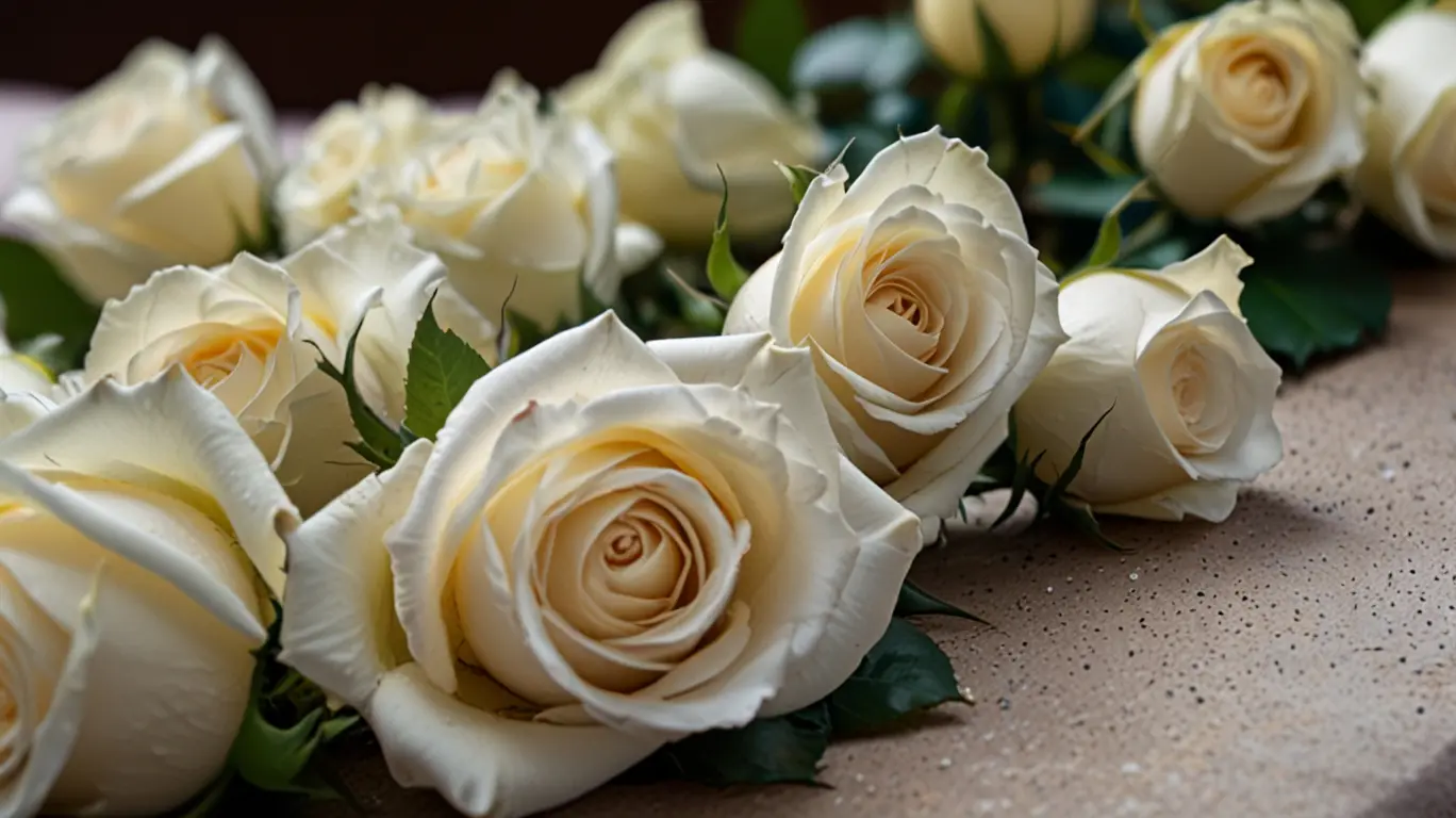 What do white rose symbolize