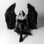 Angel with black wings dream