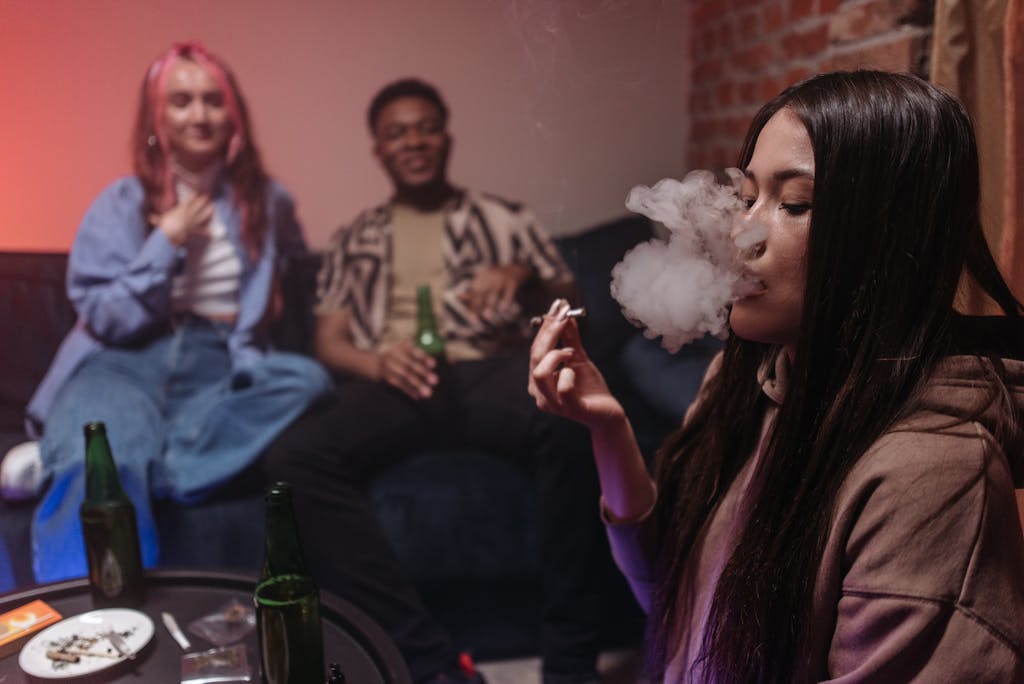 Dream of smoking weed with friends