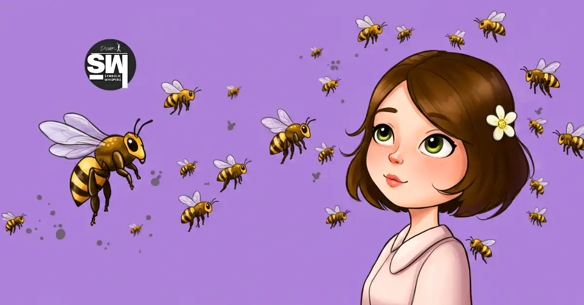 dreaming of bees flying around you