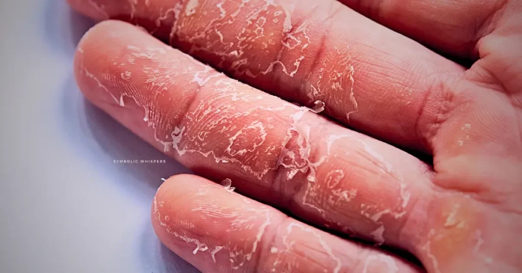 spiritual meaning of peeling skin on hands